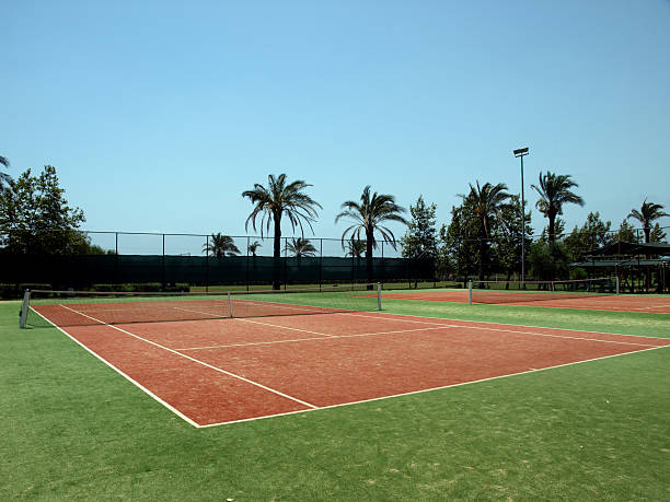 Construction d'un court de tennis à Évreux