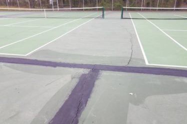 Construction court de tennis en béton poreux Nice