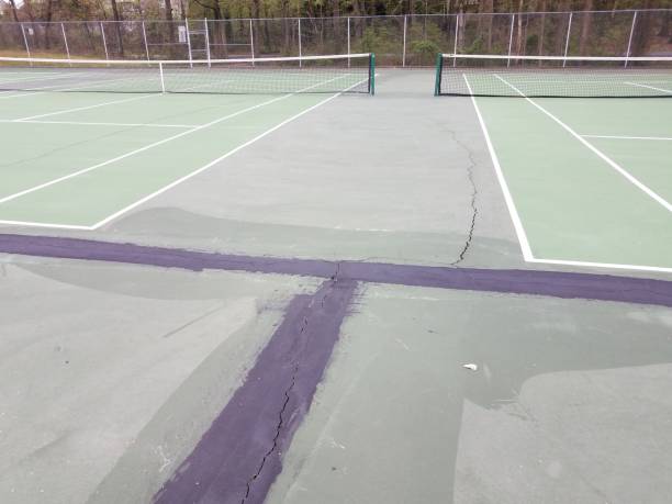 Construction court de tennis en béton poreux Nice